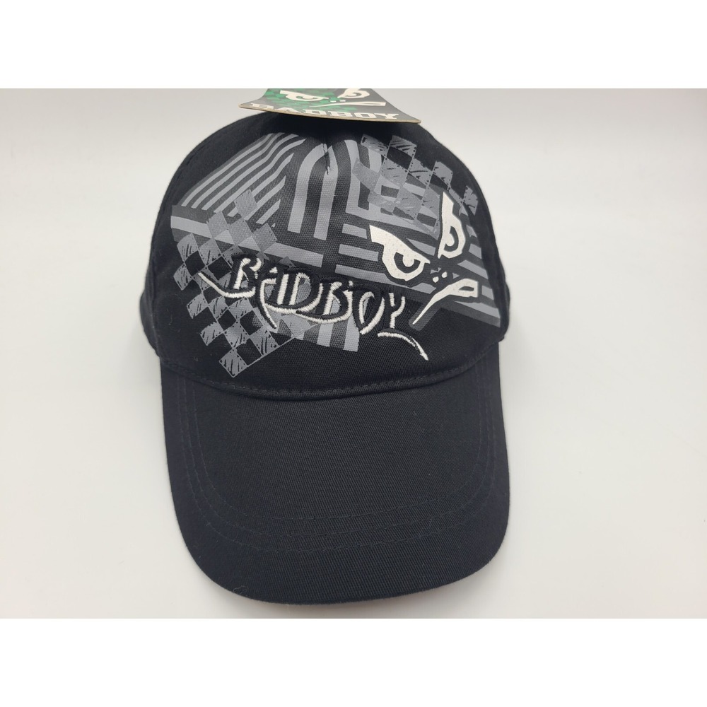 Vintage Youth Size 12-16 Bad Boy Club Snapback Hat Cap Sports‎ Boys Girls Black